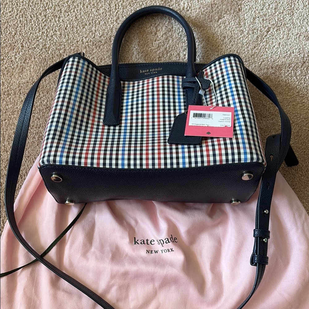 Kate Spade Navy Checkered Women's Bag